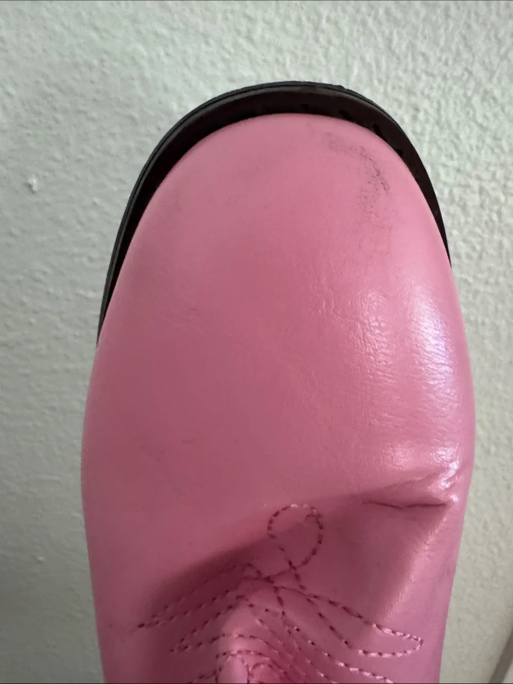 Pink Heart Western Knee-High Boots - Women